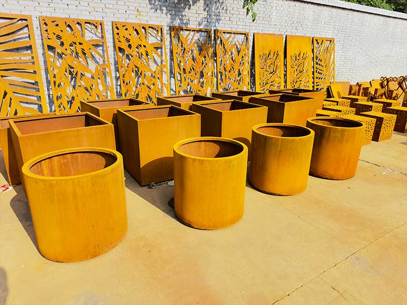 <h3>Round Corten Steel Planter - Etsy</h3>
